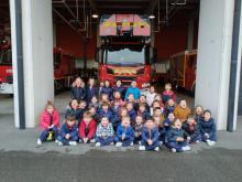 alumnos de infantil del colegio esclavas visitan el parque de bomberos de santander