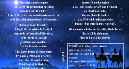 programa de navidad del colegio esclavas